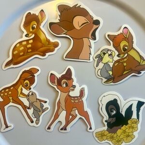 Bambi and Friends Sticker Set 6 ct New